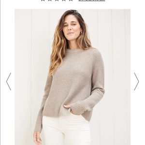 Jenni Kayne Cashmere Fisherman Sweater XS